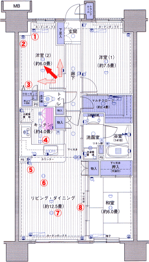 平面図例：クリックすると拡大画像が別画面で開きます。