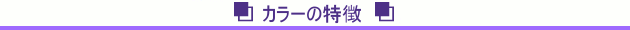 カラーの特徴