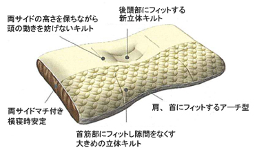 様々な寝姿勢でも快適な眠りをお約束します。