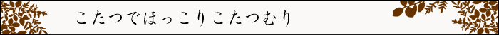 ちょっとインテリア【こたつでほっこりこたつむり】