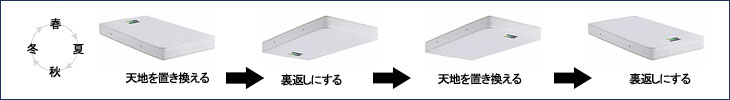 季節の変わり目の三ヶ月に一度が目安