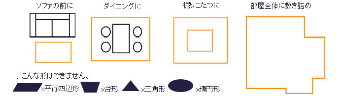 お部屋にぴったりだからすみずみまで気持ちがいい。